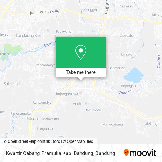 Kwartir Cabang Pramuka Kab. Bandung map