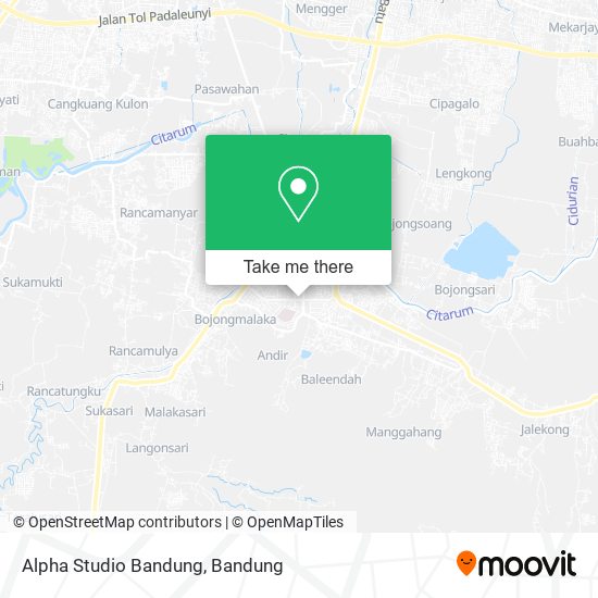 Alpha Studio Bandung map