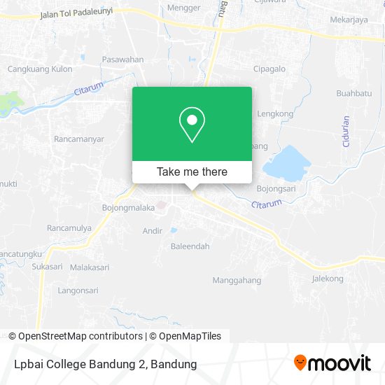 Lpbai College Bandung 2 map