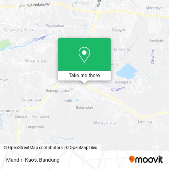 Mandiri Kaos map