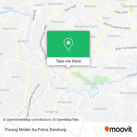 Pisang Molen Aa Putra map
