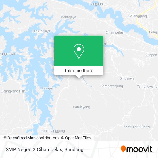 SMP Negeri 2 Cihampelas map