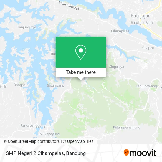SMP Negeri 2 Cihampelas map