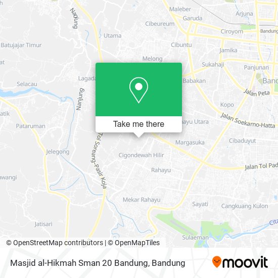 Masjid al-Hikmah Sman 20 Bandung map