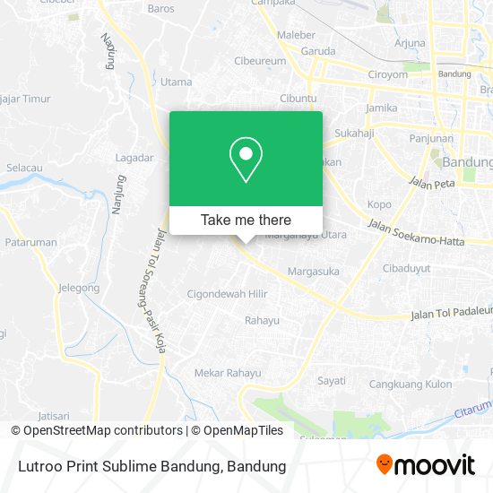 Lutroo Print Sublime Bandung map