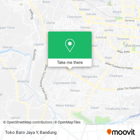 Toko Baro Jaya Y map