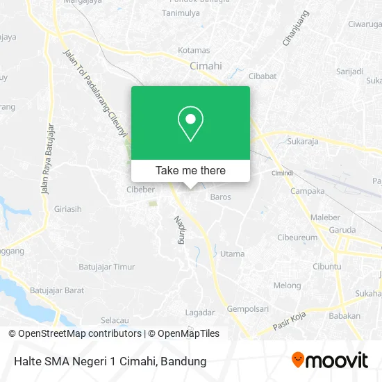 Halte SMA Negeri 1 Cimahi map