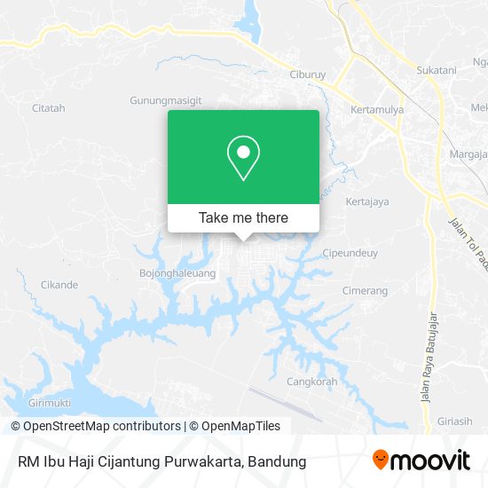 RM Ibu Haji Cijantung Purwakarta map