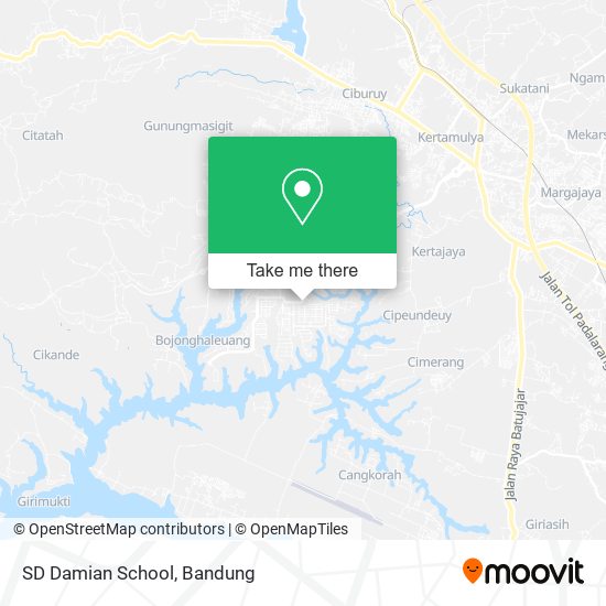 SD Damian School map