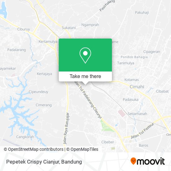 Pepetek Crispy Cianjur map