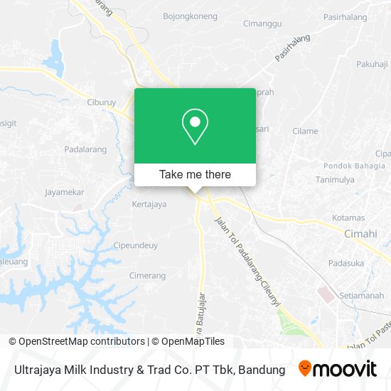 Ultrajaya Milk Industry & Trad Co. PT Tbk map