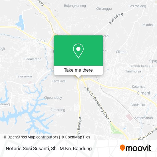 Notaris Susi Susanti, Sh., M.Kn map