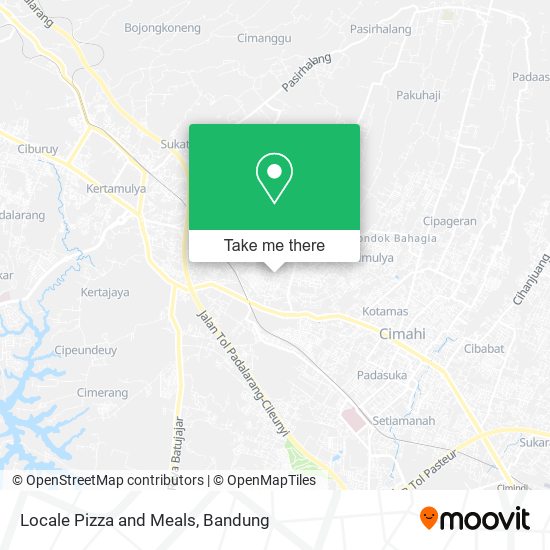 Locale Pizza and Meals map