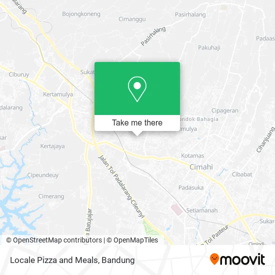 Locale Pizza and Meals map