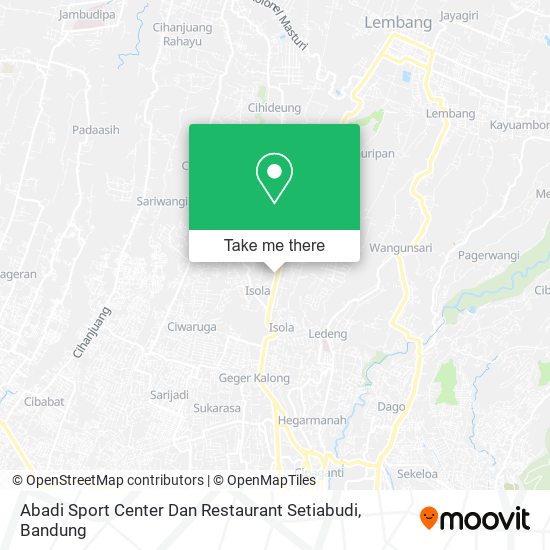 Abadi Sport Center Dan Restaurant Setiabudi map