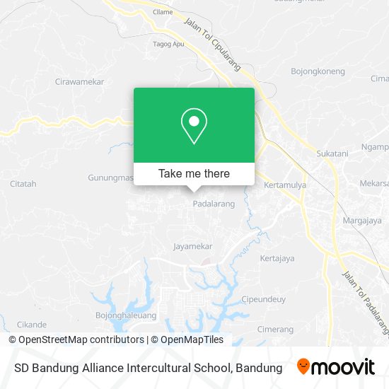 SD Bandung Alliance Intercultural School map