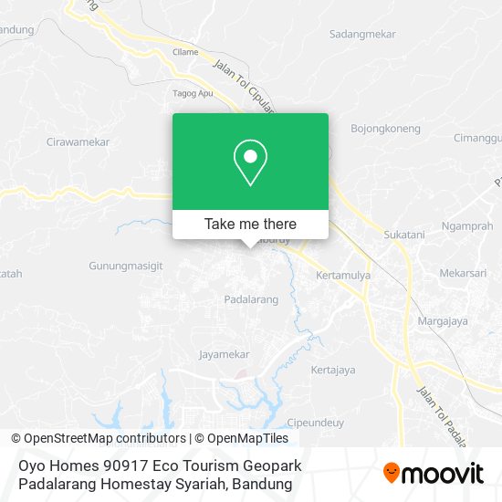 Oyo Homes 90917 Eco Tourism Geopark Padalarang Homestay Syariah map