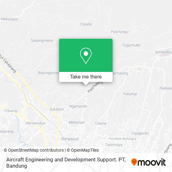 Aircraft Engineering and Development Support. PT map