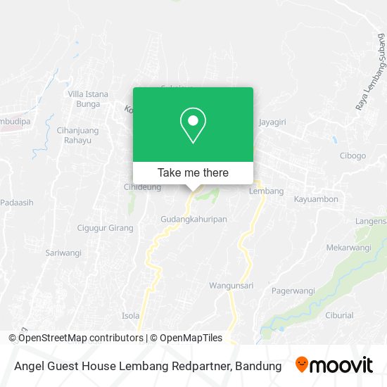 Angel Guest House Lembang Redpartner map
