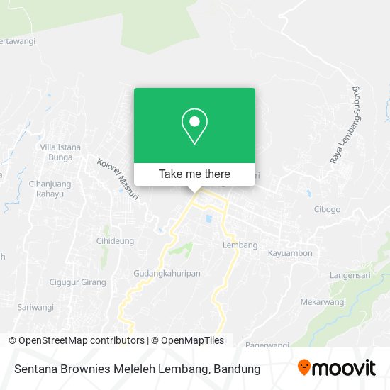 Sentana Brownies Meleleh Lembang map