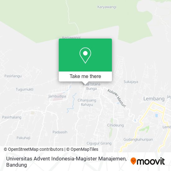 Universitas Advent Indonesia-Magister Manajemen map