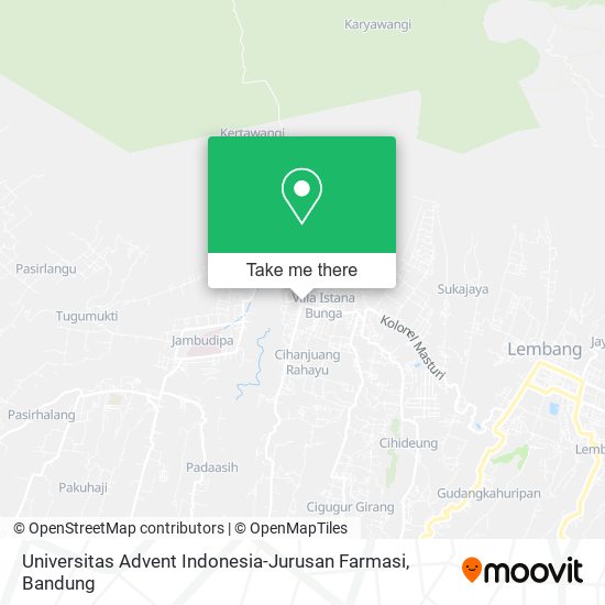 Universitas Advent Indonesia-Jurusan Farmasi map