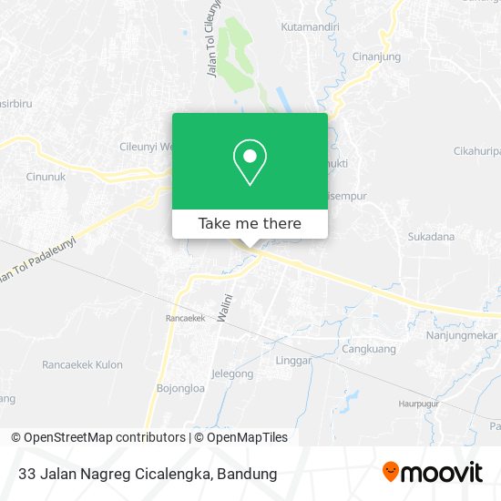 33 Jalan Nagreg Cicalengka map