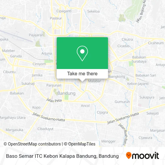 Baso Semar ITC Kebon Kalapa Bandung map