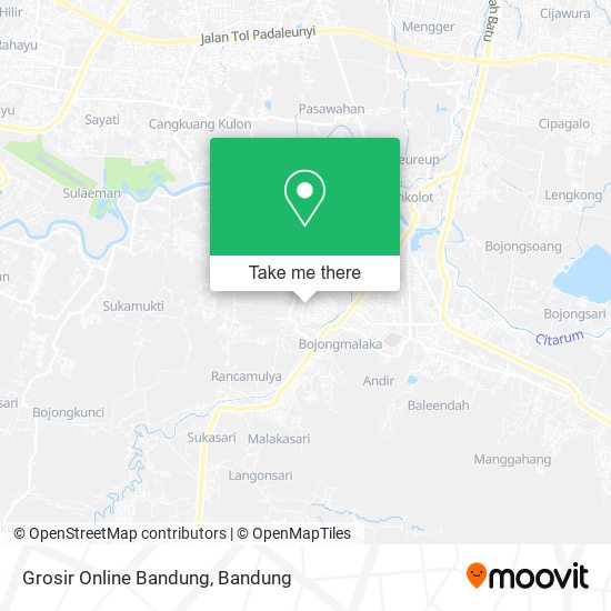 Grosir Online Bandung map