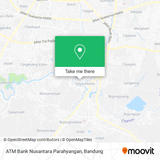 ATM Bank Nusantara Parahyangan map