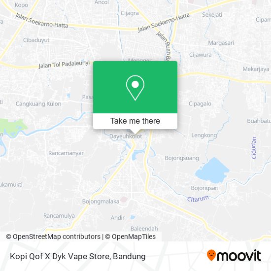 Kopi Qof X Dyk Vape Store map