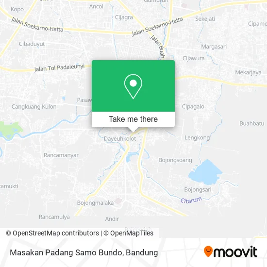 Masakan Padang Samo Bundo map