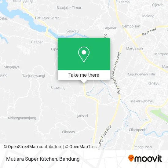Mutiara Super Kitchen map
