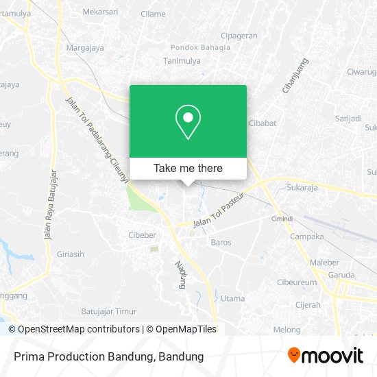 Prima Production Bandung map
