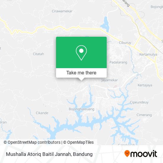 Mushalla Atoriq Baitil Jannah map
