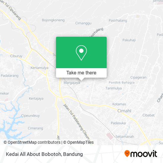 Kedai All About Bobotoh map