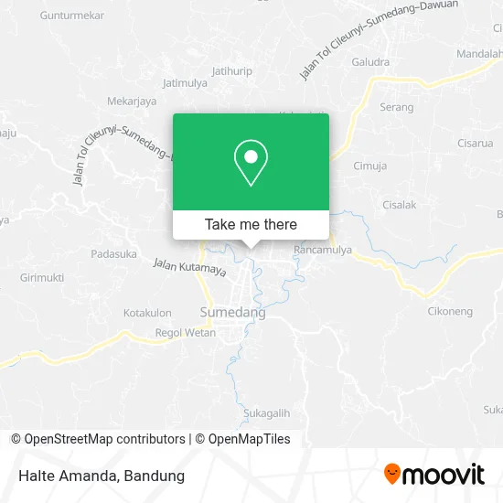 Halte Amanda map