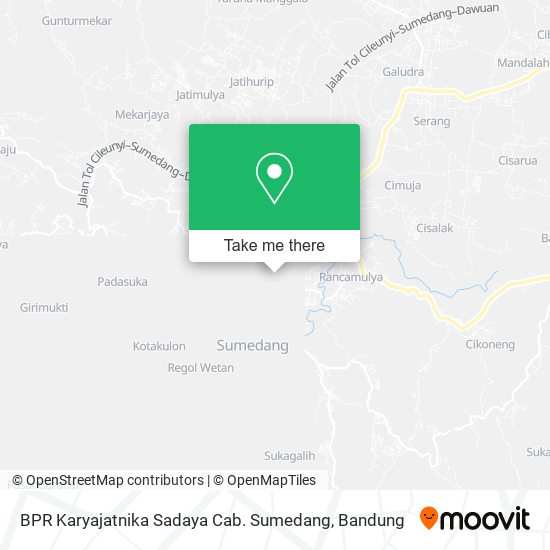 BPR Karyajatnika Sadaya Cab. Sumedang map