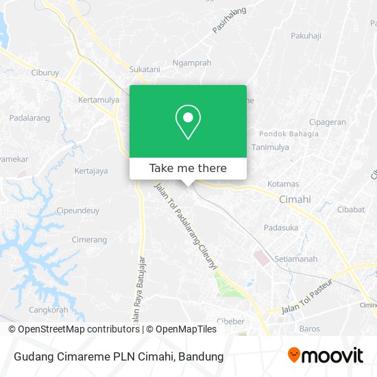 Gudang Cimareme PLN Cimahi map