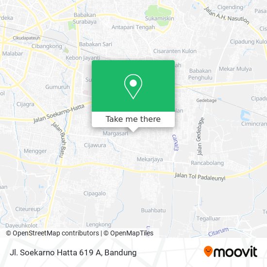 Jl. Soekarno Hatta 619 A map