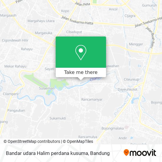 Bandar udara Halim perdana kusuma map