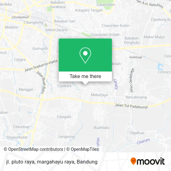 jl. pluto raya, margahayu raya map