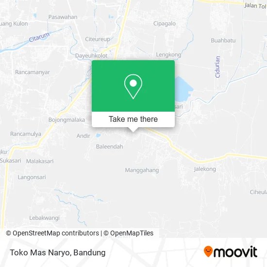 Toko Mas Naryo map
