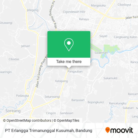 PT Erlangga Trimanunggal Kusumah map