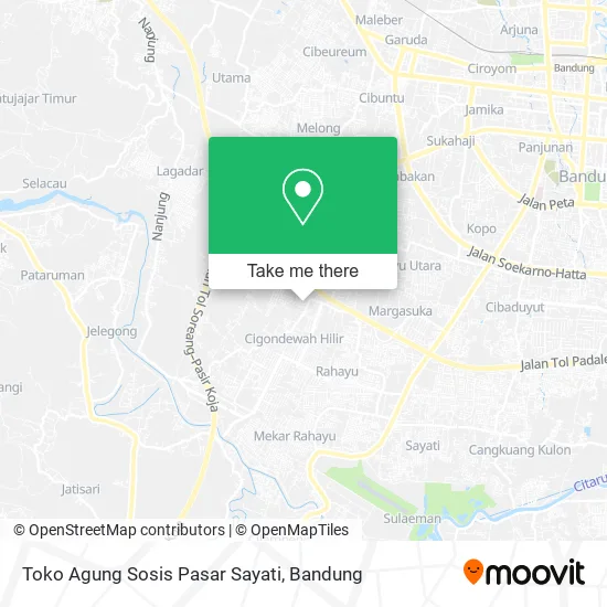 Toko Agung Sosis Pasar Sayati map