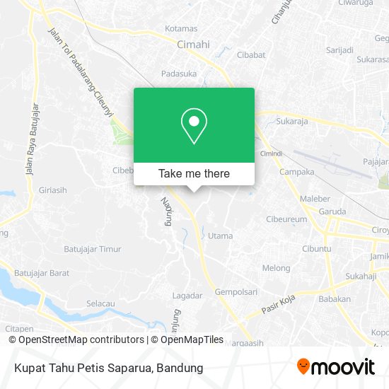 Kupat Tahu Petis Saparua map