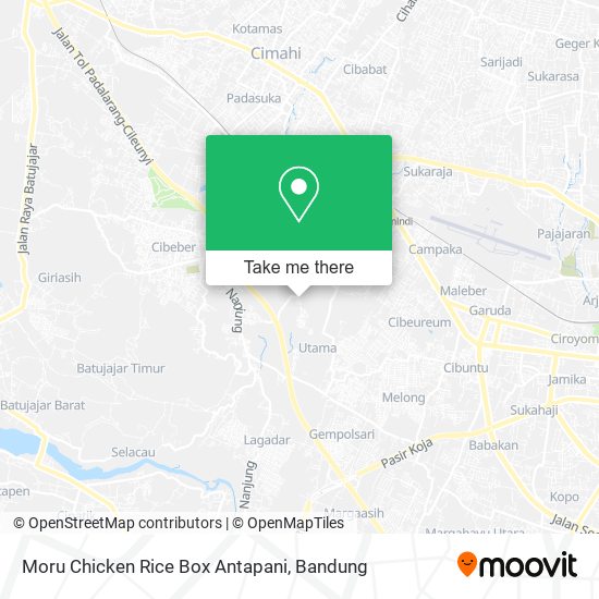 Moru Chicken Rice Box Antapani map