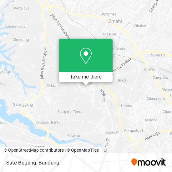 Sate Begeng map