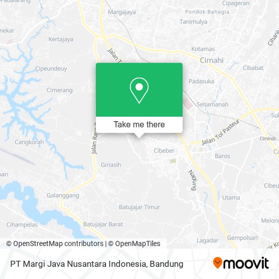PT Margi Java Nusantara Indonesia map