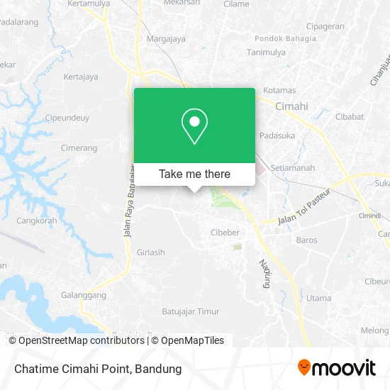 Chatime Cimahi Point map